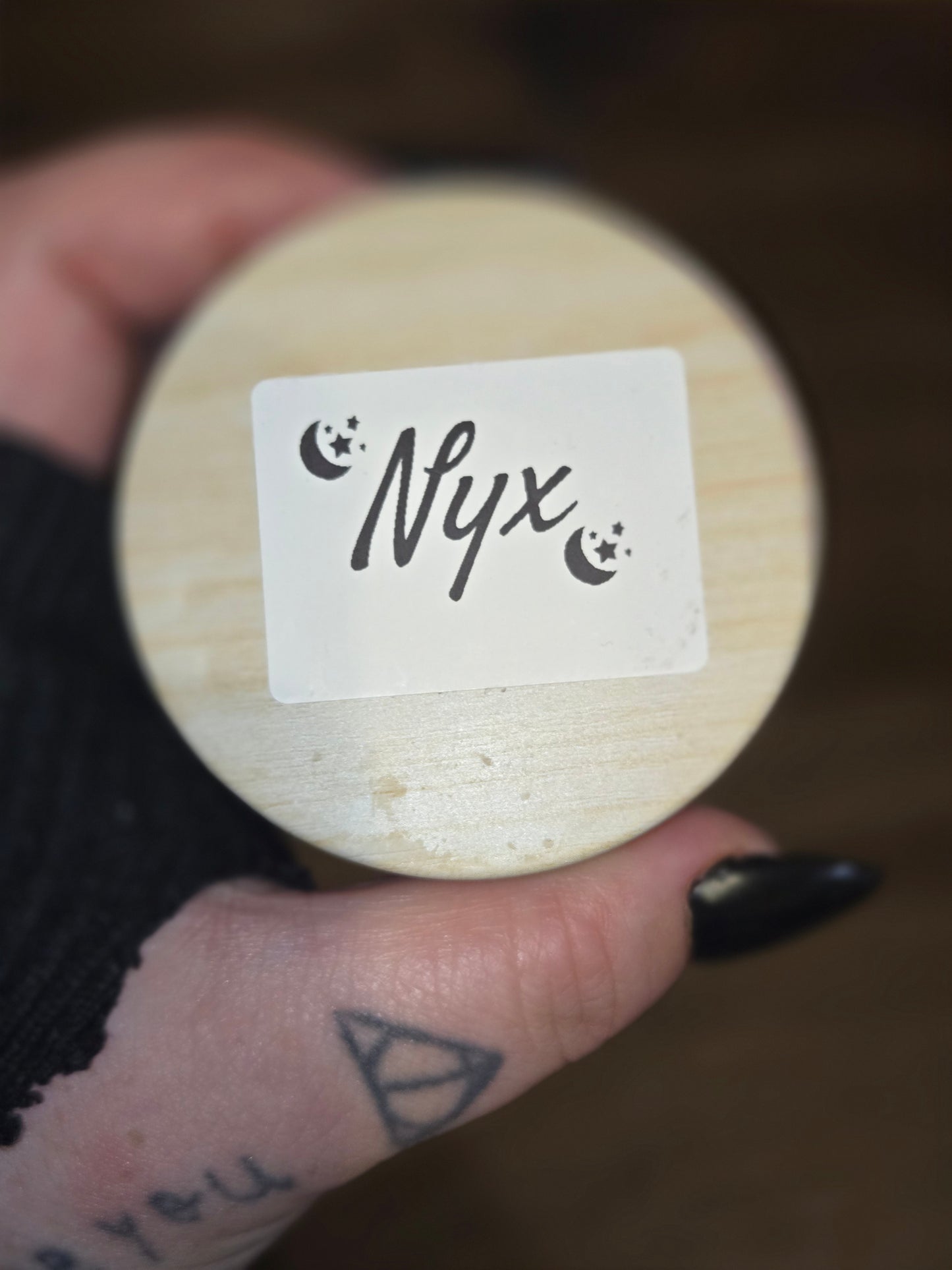 Nyx deity candle
