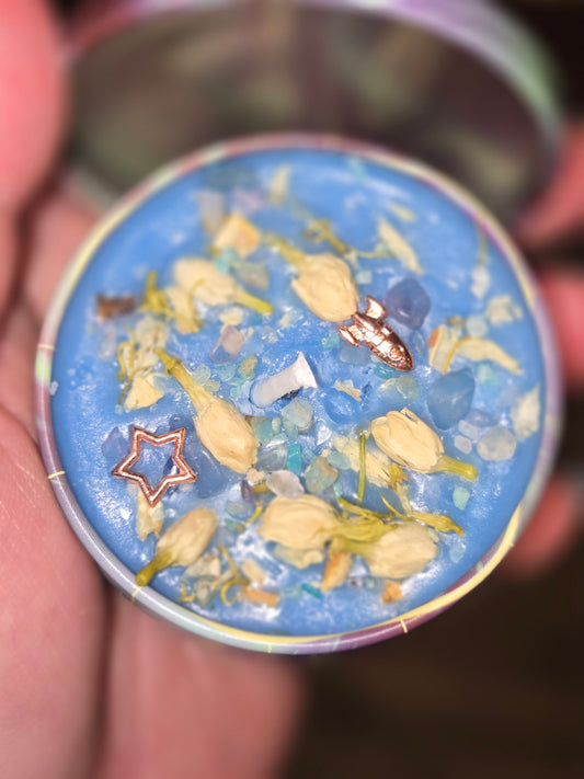 Aquarius zodiac 2 oz candle and matching wax melt