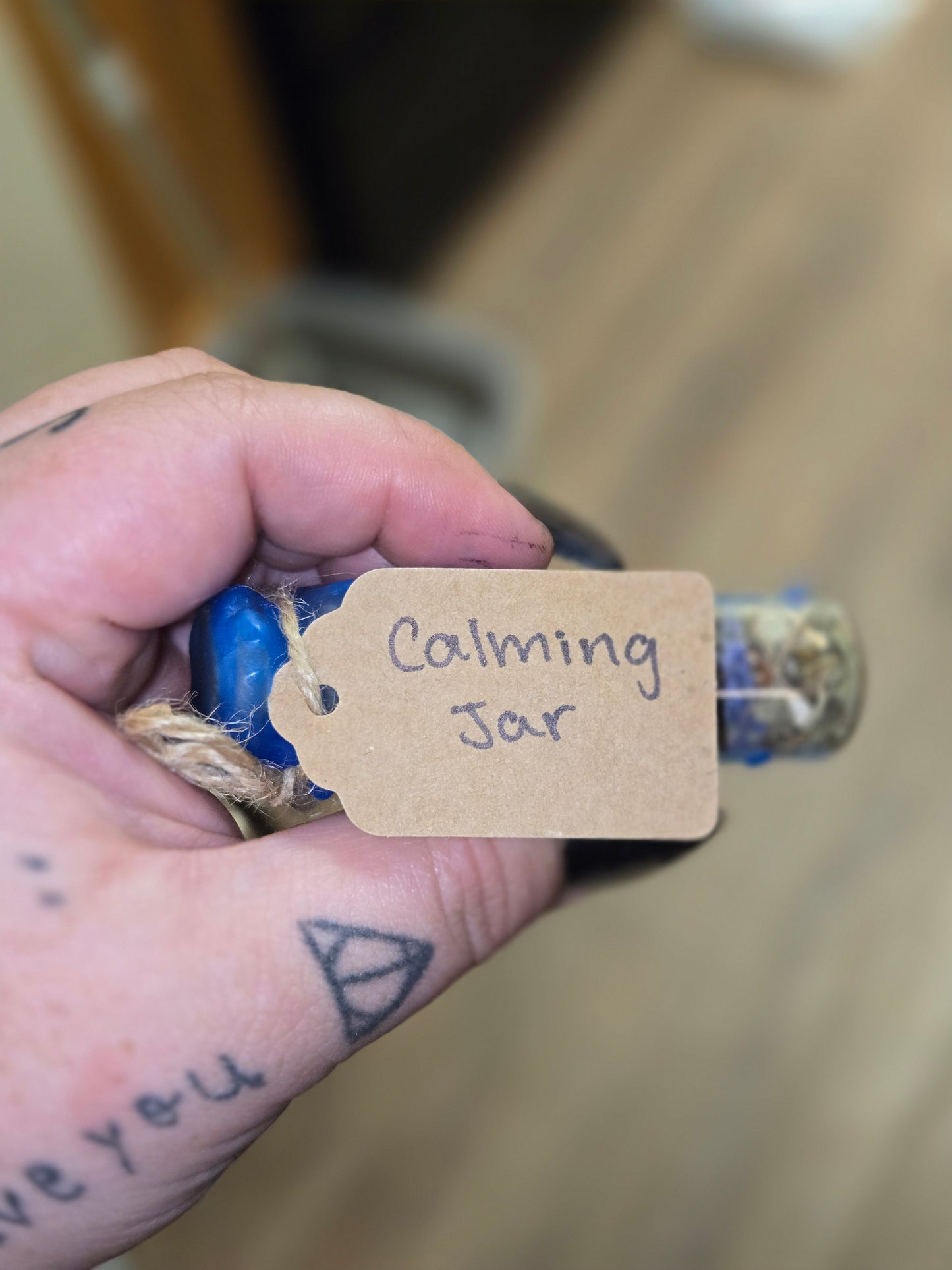 Calming spell jar