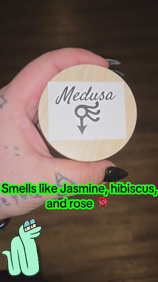 Medusa deity candle