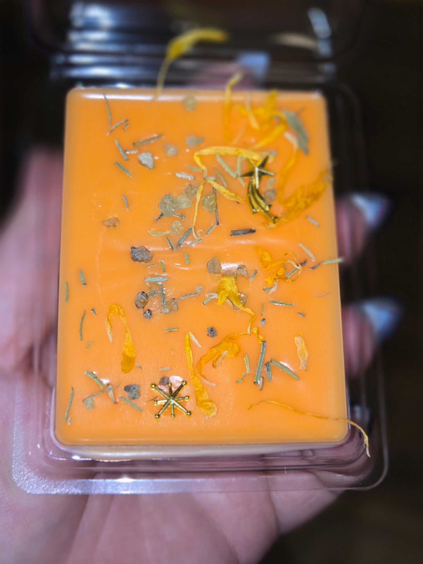Leo zodiac candle and matching wax melts