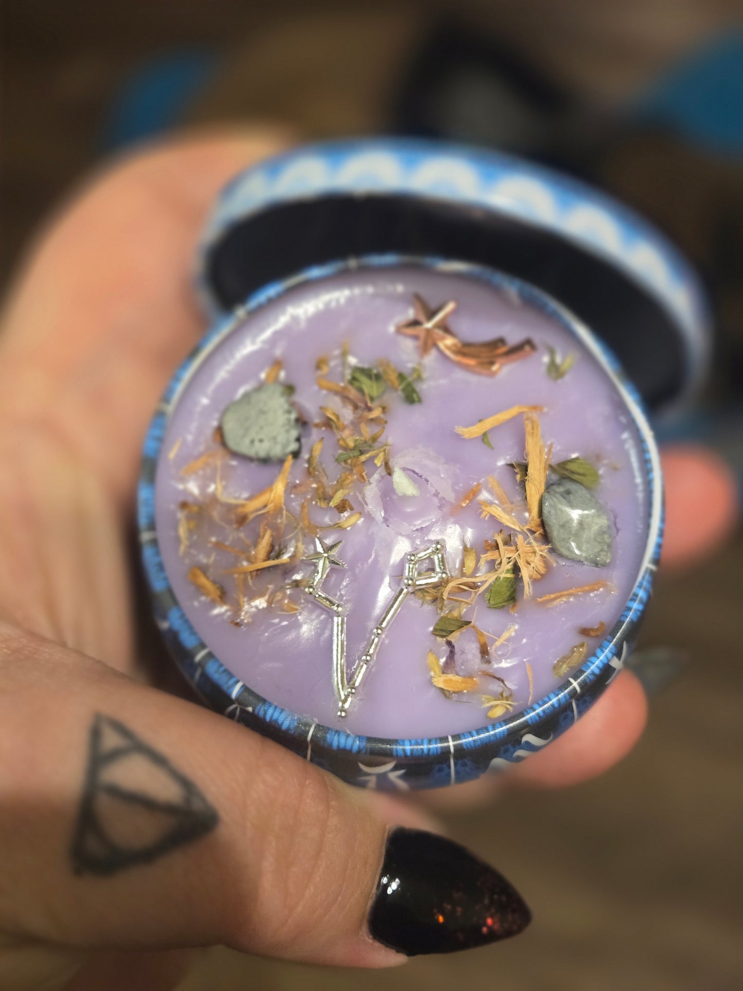 Sagittarius zodiac candle and matching wax melts