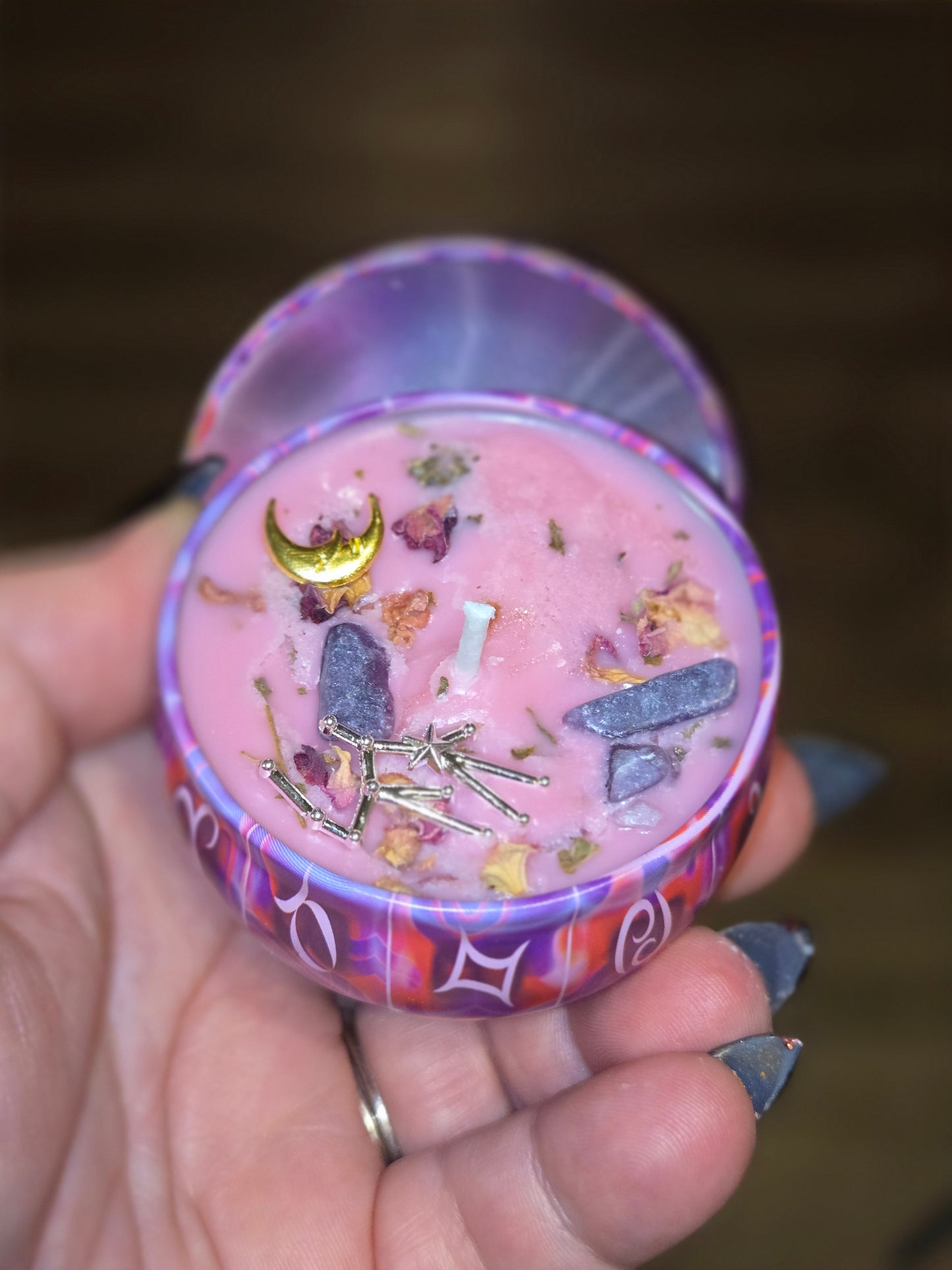 Libra zodiac candle and matching wax melts