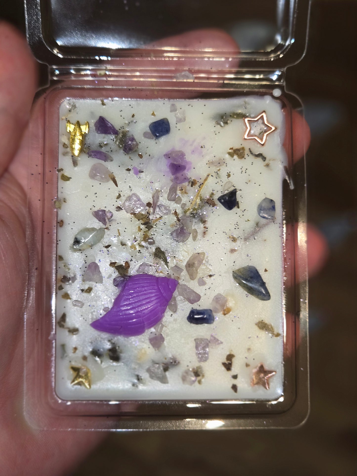 Pisces zodiac themed candle and matching wax melts
