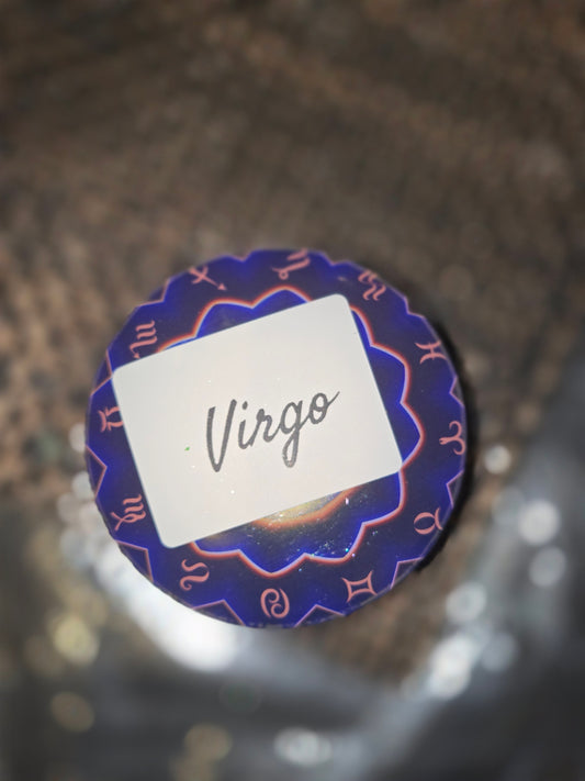 Virgo zodiac candle and matching wax melts