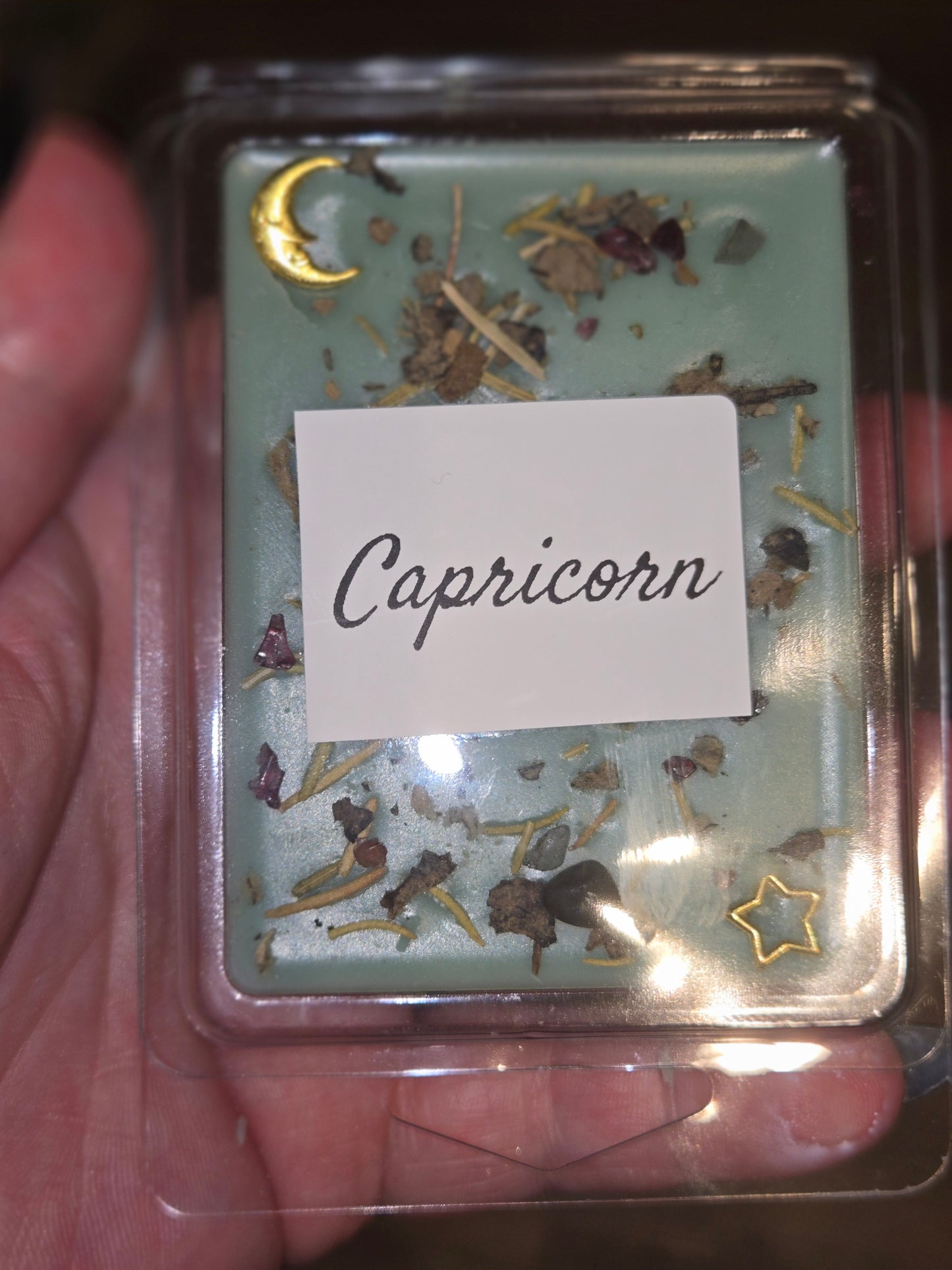 Capricorn zodiac candle and matching wax melts