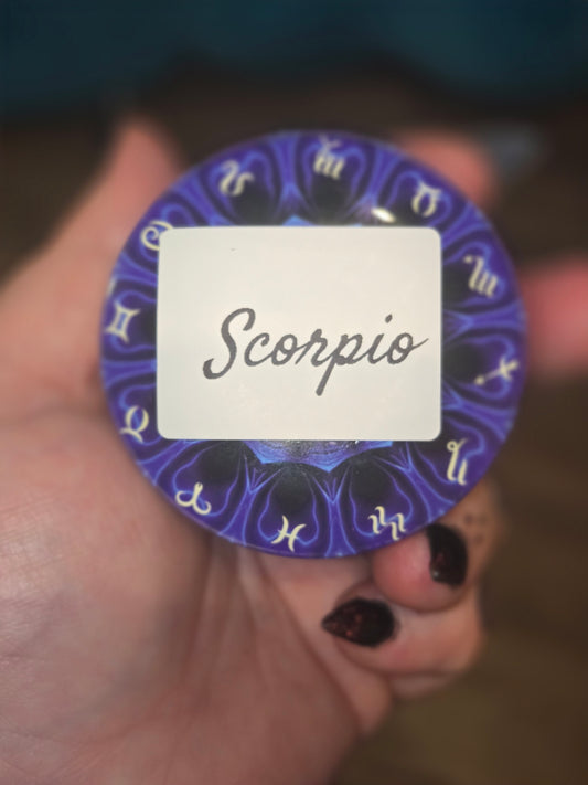 Scorpio zodiac candle and matching wax melts