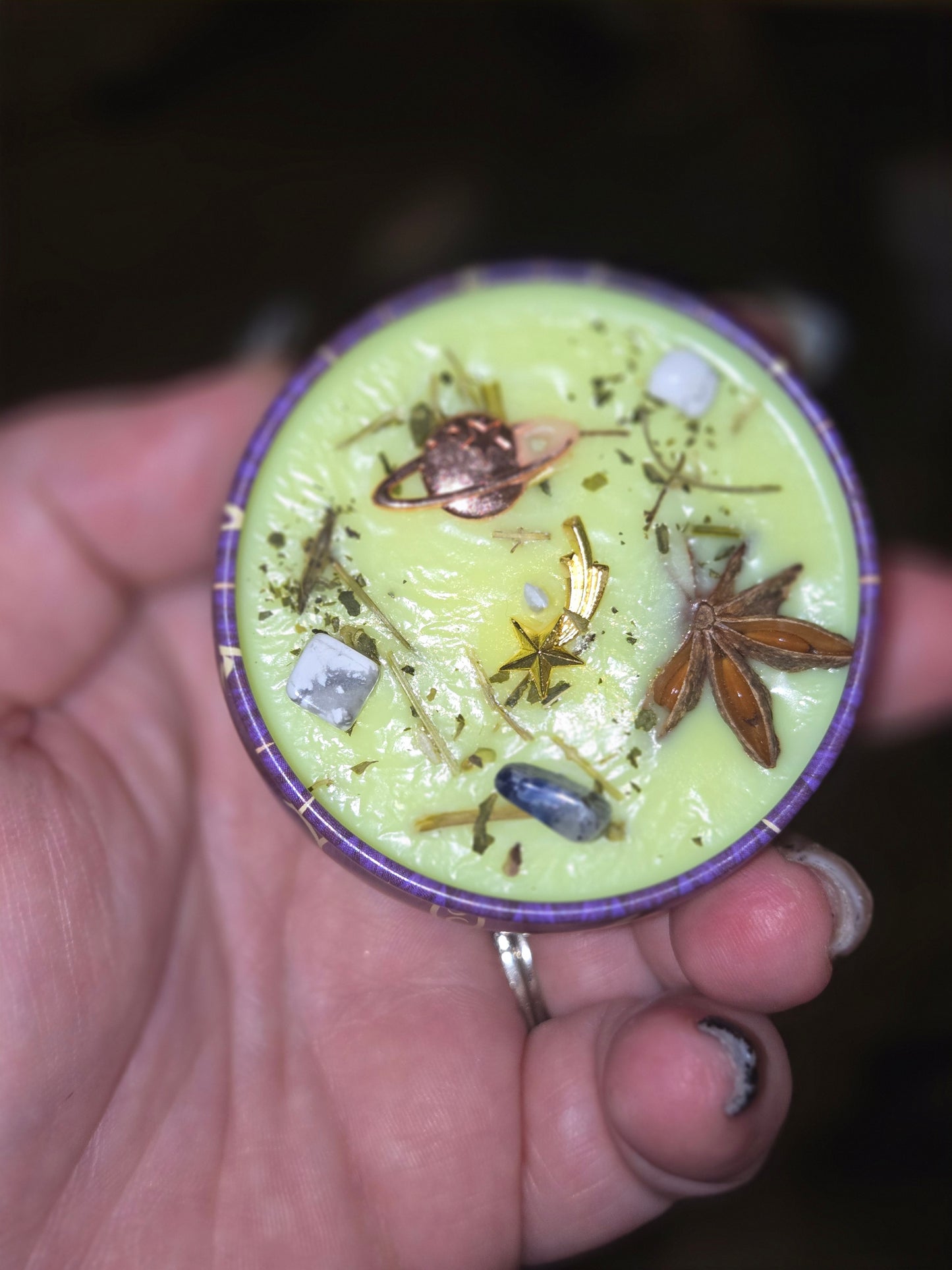 Gemini zodiac candle and matching wax melts
