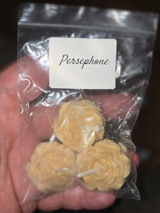 Persephone Deity floral tealight candles