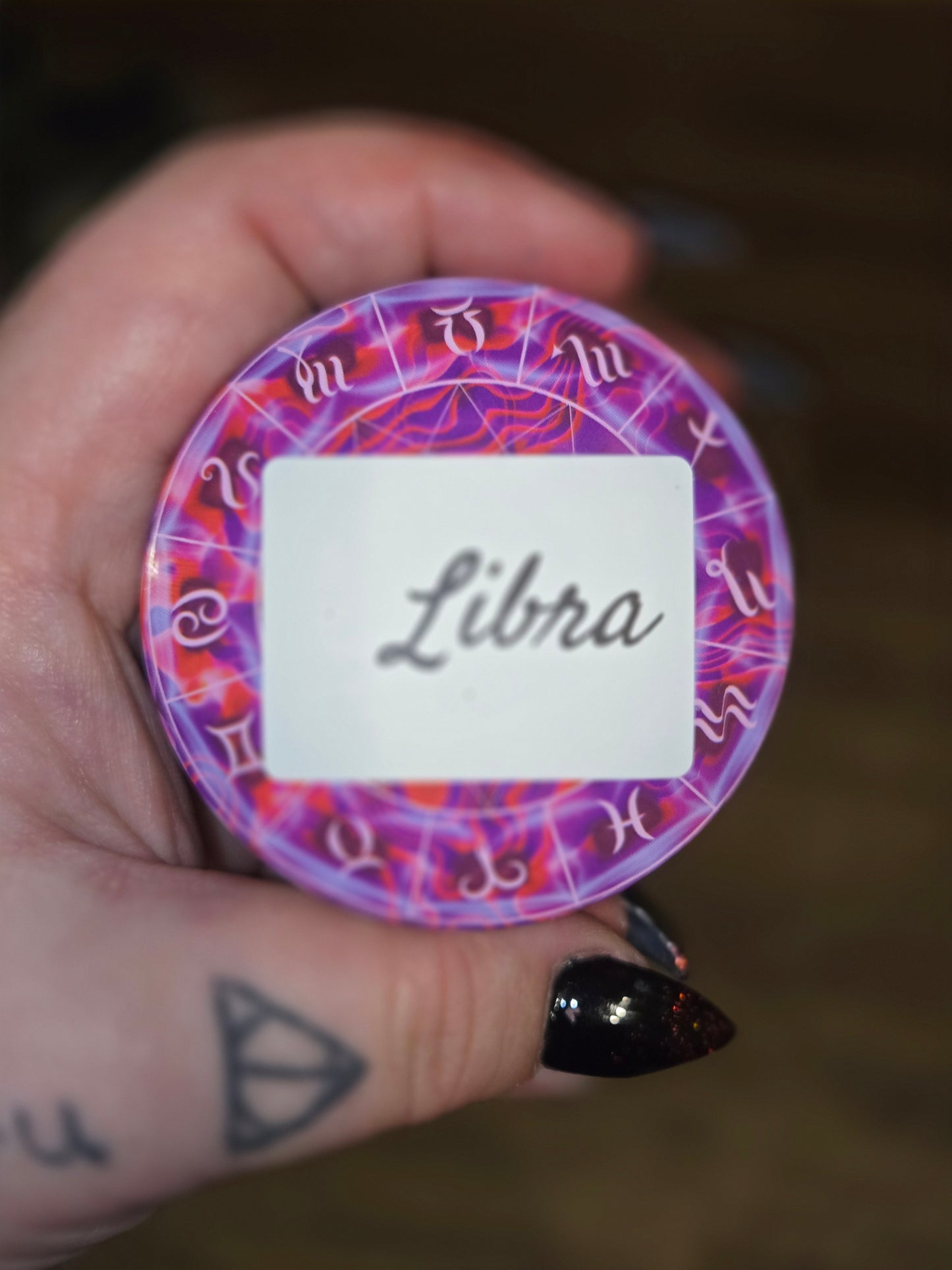 Libra zodiac candle and matching wax melts