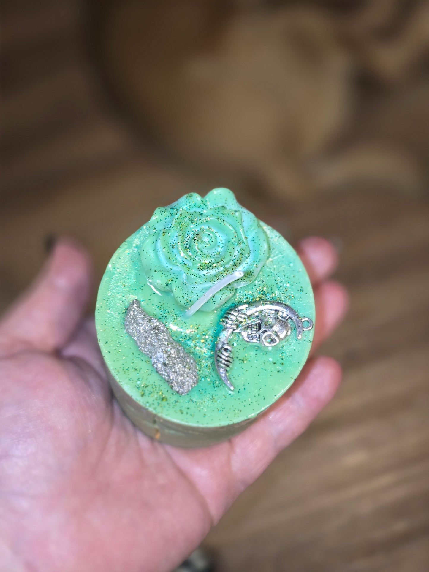 Loki deity alter candle size medium