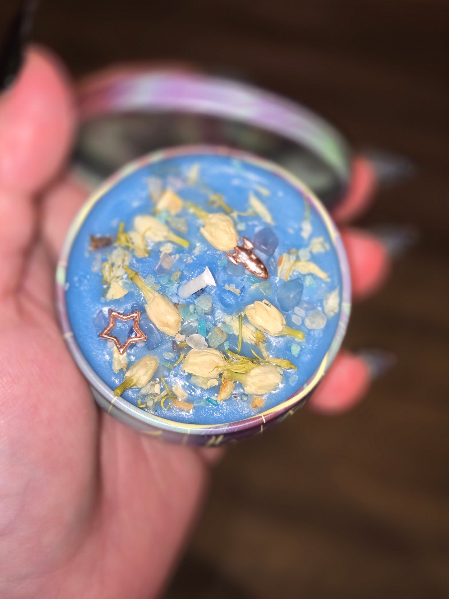 Aquarius zodiac 2 oz candle and matching wax melt