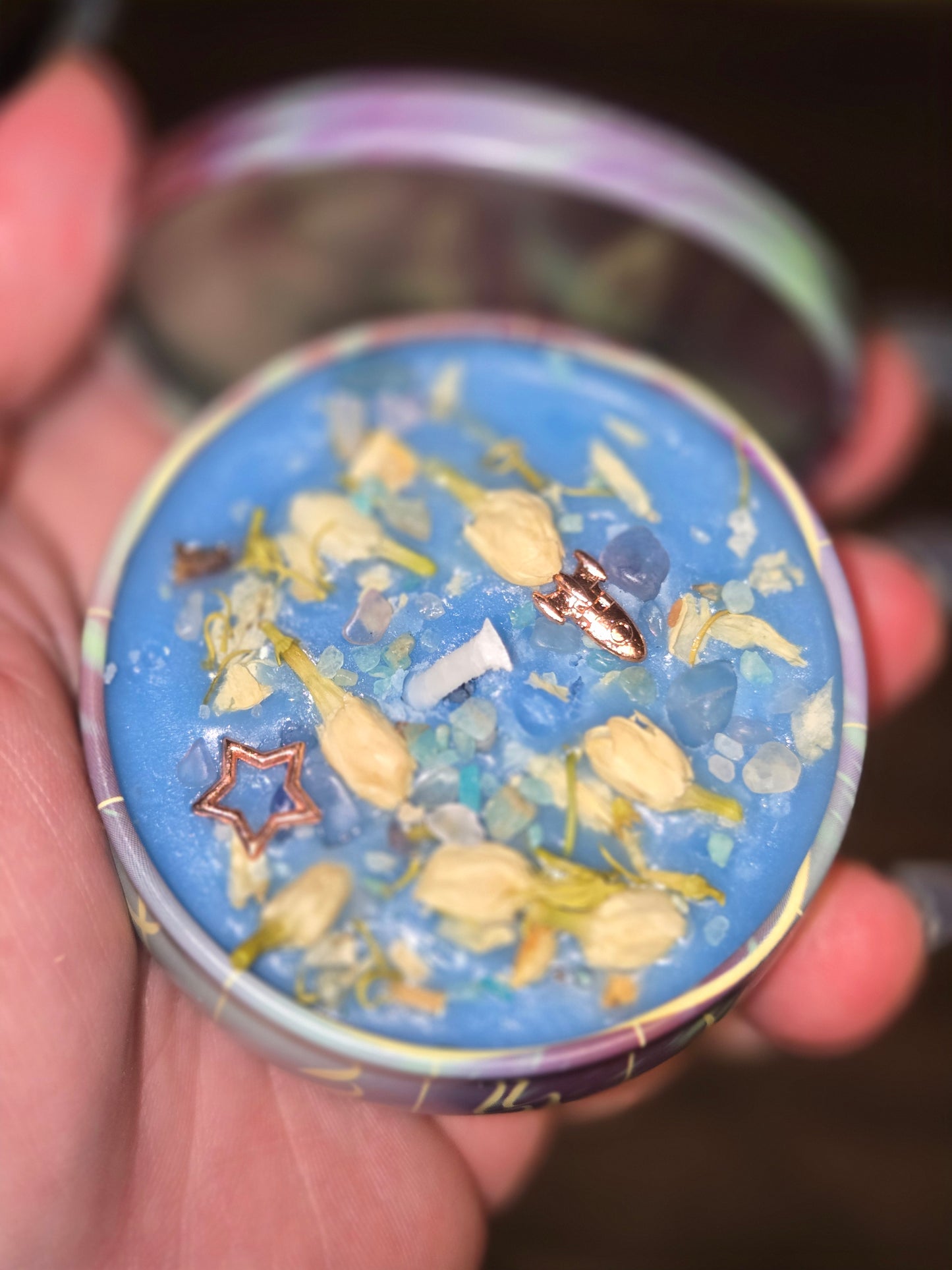 Aquarius zodiac 2 oz candle and matching wax melt